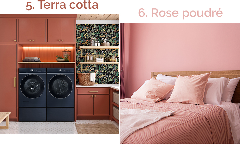 Top couleurs 2023 Terra Cotta et Rose